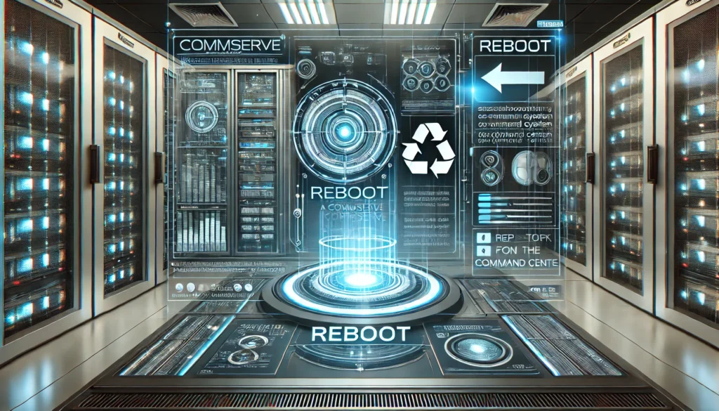 How to Reboot the CommServe from the Command Center