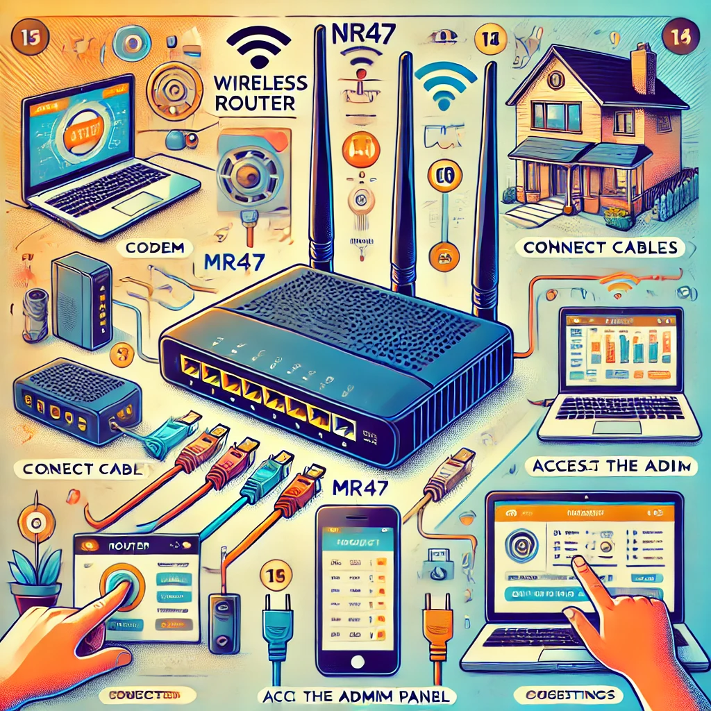 How to Connect MR47 Wireless Router to the Internet