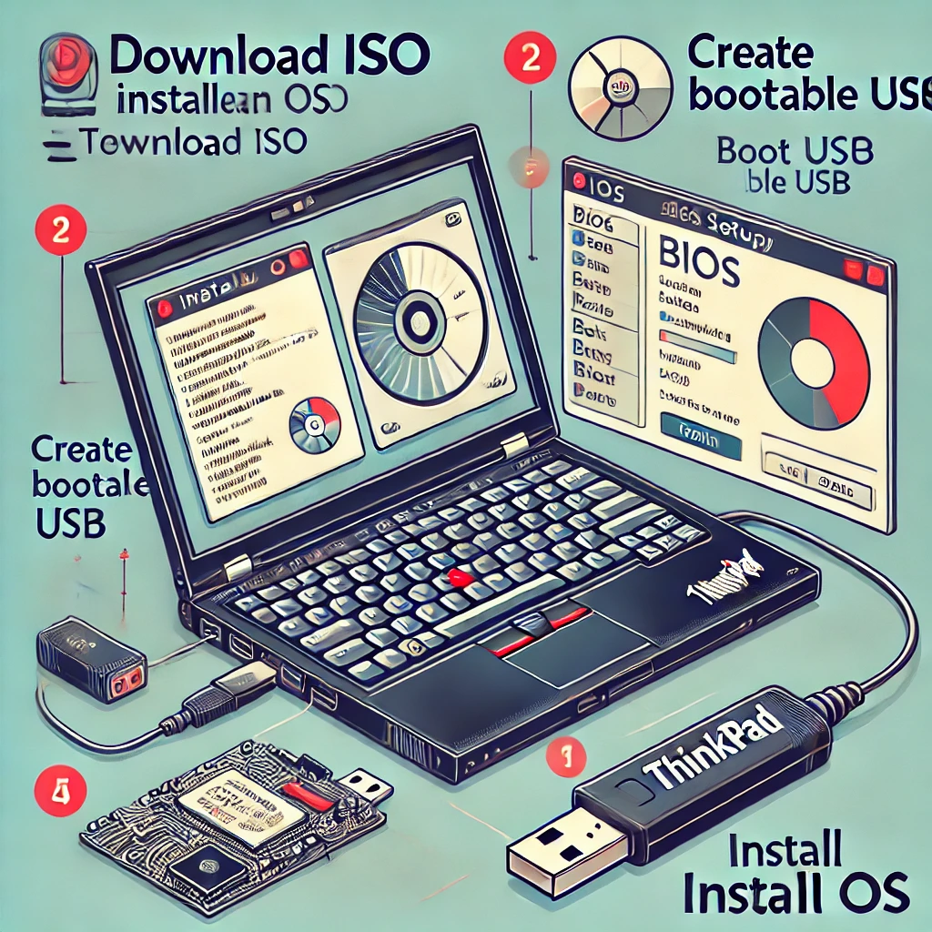 How to Download OS on ThinkPad T410i with No OS